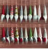 Christmas Tree Hanging Gnomes Ornaments Set of 10, Swedish Handmade Plush Santa Elf for Home Decorations Holiday Decor