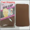 Deluxe Wig Cap 24 enheter 12bags Hairnet för att göra peruker svartbrun strumpfoder snod Nylon me qylnyf babyskirt4410872