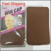 Deluxe Wig Cap 24 jednostki 12 bags Hairnet do robienia peruki Czarna brązowa wkładka do pończoch Snood Nylon Me Qylnyf BabyKirt4910931