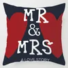 Подушка/декоративная подушка миссис MR пары Cushion Cope Sweet Lovers Place Pillowcase 45x45см домашний декор.