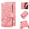 Imprint Tiger PU lederen portefeuille telefoonhoesjes voor iPhone 13 12 Mini 11 Pro MAX XR XS X 8 7 6 Plus Animal Card Slot Houder Magnetische Cash Pocket Flip Mannen Cover