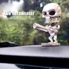 Schedel Speelgoed Dashboard Fighter Decoratie Auto Bobblehead Cool Wobble Head Dolls Figuur Ornamenten voor Auto Truck Thuis Kindertafel Kids Party Geschenken Speelgoed