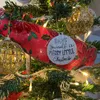 Parti Dekorasyon 6 adet Noel Ağacı Topları Süsler Altın Bling Ev Yıl Xmas Asılı Kolye Malzemeleri