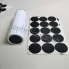 15oz 20oz 30oz Round Black Rubber Coaster Pad Self Adhesive Cup Bottom Stickers For Tumblers Protective Non-slip Pads DHL shipping