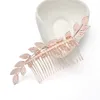 Perline di cristallo Bastoncini per copricapo Pettini Forcine per capelli in foglia d'oro per la sposa Accessori da sposa Ornamenti per capelli Copricapo da sposa