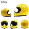 Motorcycle Helmets Helmets&CO Light Weight Vintage Helmet Retro Casco Moto Full Face Cafe Racer With Detachable Visor ECE Approve