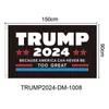 Trump Flag 2024 US Presidentiële verkiezing Vlag Banner Donald Trump Flag Houd Amerika Geweldig Ivanka Trump vlaggen 150 * 90cm T9i001154