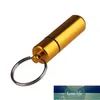 1 Pc Outdoor Survival Pocket Aluminium Alloy Mini Waterproof Pill Box Case Bottle Holder Container Keychain Medicine New Factory price expert design Quality