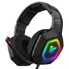 Gaming Headset K10 Earphones Game Header Head Monterad RGB-lampa Ät kyckling Mobila dator Elenergi Hörlurar