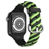 Two-tone Braided Silicone Strap for Apple Watch Sport Bracelet 38mm 40mm iwatch Band