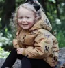 Mini marki Dzieci zimowe ubrania chłopcy w dół kurtki z kapturem ciepłe dziewczynki futro płaszcze bawełniane bawełniane wierzchołki bańka 211203