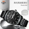 Black Steel Quartz Watch Mäns Formella Wear Klockor Män Lyxiga Affärsmän Klocka Vattentät Guldklocka Relogio Masculino G1022