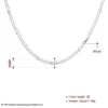 4mm Side Chains Link Chain Ketting, Gloednieuwe Glam Mode-sieraden Europa 925 Sterling Silver Bijlx Gift voor Mannen Vrouwen Q0531