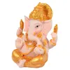 1 pc Elephant God Figurine Desktop Hindu Resin Luck and Wealth Art Statue Sculpture Ornament for Office Home C0220