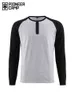 Pioneer Camp Plus Size męska z długim rękawem T-shirt bawełniane szwy T shirt mężczyźni moda patchwork Slim fit tshirts Mężczyzna Act902180y G1229