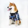 Impermeabili per Cani con Strisce Riflettenti Abbigliamento per Cani The Dog Face Vestiti per Animali Domestici Giacche Poncho Leggere Impermeabili per Doggy Bulldog Medio Grande Snow Mountain L A173