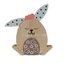 Feestartikelen Creative Pasen Egg Bunny Gedrukt Houten Ambachten DIY Levert Houten Ornamenten Desktop Woondecoratie Evenement Kinderen Geschenken