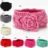 Flor bebê menina cabeça faixas de malha headbands crianças trançado orelha aquecedores inverno quente headwrap moda acessórios de cabelo 8 cores bt5888