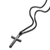 Collana croce pendente Donne Gioielli regalo Catena cristiana Acciaio inossidabile titanium per uomo maschio o femmina 2021 moda metallica