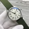 Luksusowe męskie zegarki Wysokie Qaualiy Automatyczne mechaniczne mechaniczne stal nierdzewną Czarną skórę prosta 41 mm pilotów Zegarek Outdoor IW327012