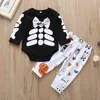 Arrival Autumn 2pcs Baby Boy casual Animal 's Sets Halloween Clothes 210528