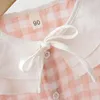 قمصان طفل الفتيات قميص طفل صغير الربيع بلوزة القطن lnfant الوردي الشبكة بووتي لينة عارضة لطيف لطيف bowknot جولة ذوي الياقات البيضاء