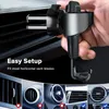 Gravity Car Mount For Mobile Phone Holder Car Air Vent Clip Stand Cell phone GPS Support For iPhone 11 XS X XR 7 Samsung Huawei