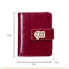 oil wax women designer wallets Genuine leather RFID protected lady short style fashion casual cow leather multi-function zero purses no9