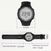 Męski cyfrowy zegarek sportowy na działanie zewnętrzne z STOPWATCH STOPWATCH i odliczanie 50 m wodoodporne