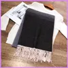 Vintergradient Tassels Scarf Wool Designer Women Cashmere Scarfs Fashion Shawl Designers Muffler Mens Neckerchief Winter CSG23102715