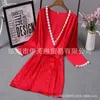 Femme de sommeil femme fzslcyiyi femme robe de soie sexy soir robes à manches longues dentelle dentelle robe de robe de la mariée de la mariée de mariée Kimono peignoir