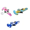 2021 Shark Silicone Smoking Pipe 122 Mm Glass Bowl Silicone Bong Portable Hookah Water Pipe 10 Pieces