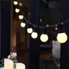 유백색 23m 25 LED Festoon Lights Bulb String Fairy Light 연결 가능한 흰색 케이블 야외 웨이트 웨이트 웨딩 파티 장식 D2.0