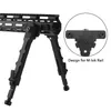 7,5 till 9 tums Justerbar fjäderside Mount Tactical Rifle Bipod Jakt Split Bracket för M-Lok Rail