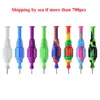 Hookah Colorful Silicone Nector Collector Kit With 10mm 14mm Titanium Nail Mini Glass Pipe Oil Rig Concentrate Dab Straw