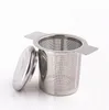 Fine Mesh Tea Strainer Lid Coffee Filters Reusable Stainless Steel Teas Infusers