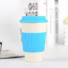 Creative Bamboo Fiber Water Cup Eco-Friendly Koffie Beker Degradeerbare Plastic Melkfles Aangepaste Service Ondersteund 210804