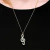 Pendant Necklaces Musician Music Note Urn Necklace Cremation Memorial Keepsake Stainless Steel Locket Hold Ashes