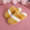 2021 Winter Men and Women Thicken Warm Rabbit Fur Indoor Home Furnishing Cotton Shoes Lovers Creative Non-slip Plush Slippers Y0804