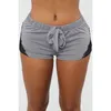 2021 för bomullssportyoga shorts kvinnor mode spets lapptäcke fitness trosor botten sommar atletisk lounge korta byxor7224387