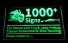 1000+サインライトサイン車のオートバイトラックピックアップトラクタースノーモービル自転車レース3D LEDのドロップシッピング卸売