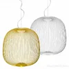 Lampes Moderne fer oiseau Cage pendentif lumières nordique Foscarini rayons Led lampes suspendues Loft salle à manger cuisine décor à la maison luminaire