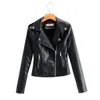 faux leather zip