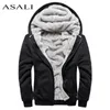 Asali Bomber Jacket Men Nieuw merk Winter Dikke Warm Fleece Zipper Coat voor heren Sportwear Tracksuit Mannelijke Europese hoodies LJ200918