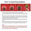 Planters & Pots 3 5 10 Gallon Potato Plant Grow Planter Bag DIY PE Jardin Planting Vegetable Gardening Tomato Growing Home Garden Tool