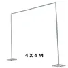 3X6M Party Stage Decor Drapery Pipe Stand Stainess Steel Piping Frame For Wedding Backdrop Decoration DIY