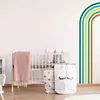 Removable Kids rooms Wall Decor Sticker ins Rainbow Wall Stickers for Children room Bedroom Home Decoration Murals Wallpapers 211112