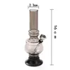 Cachônios acrílicos de plástico bong fumar tubos de água tubos de cigarro de tubos de cigarro tubos de mão 16 cm shisha ferramenta acessórios Bubbler