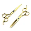 Hoge kwaliteit 6 inch Professional Cutting Hair Scissors voor Hairdresser Blue Black Haircut Barbershop Shears