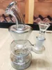 5.9in Blue Glass Water Pipe 14mm male Bowl Hookah Recycler Bong Smoking Tobacco Dry Herb Beaker Ice Catcher
